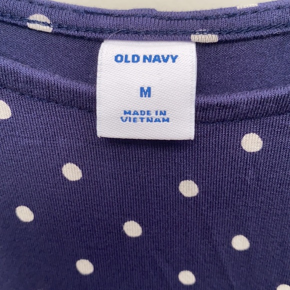 Navy Blue Polka Dot Old Navy Dress - Picture 3 of 5